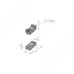 Превью картинка PULSE Коннектор для ленты COB и SMD, 5 мм, стык в стык, IP20 (LSA-5-CB-SS-NO-20) #3