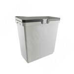 Превью картинка Vibo SINGLE XL Ведро с ручками, пластик, объем 33л, H=460мм, цвет серый (XL33G) #1