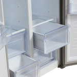 Превью картинка  Холодильник side by side Hyundai CS4505F НЕРЖ СТАЛЬ #7