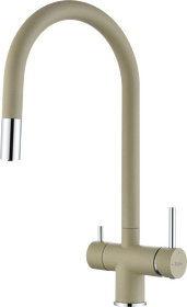 Картинка Rivelato Trevi U-обр. с краном питьевой воды и выдвижной лейкой D-35мм topazio cromo