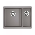 Превью картинка Гранитная мойка Omoikiri Kata 55-2-U-GR Artgranit/leningrad grey #1