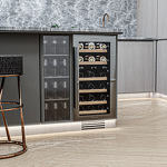 Превью картинка Шкаф винный встраиваемый Meyvel Винный холодильник (шкаф) компрессорный MEYVEL MV28-KST2 #7