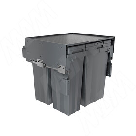 Картинка PULSE PROBOX MAX F60 Система сортировки и хранения, 4 емкости (2x15+2x27), креп. фасада, полн.выдв., плавн.закр., графит (MBN604-84DGMAX)