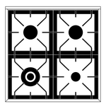 Превью картинка Центр варочный ILVE P07NE3/SSC нержавеющая сталь (фурн. хром) #2