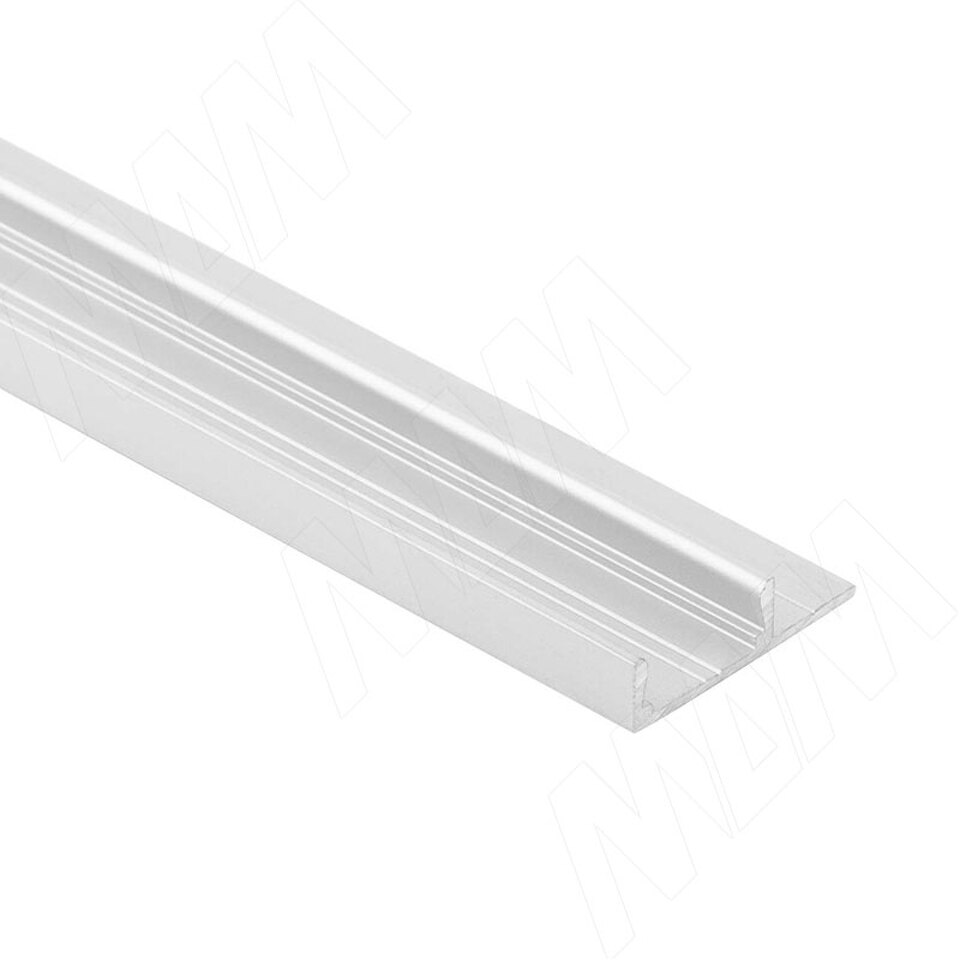 Фото PULSE Профиль SM6, накладной, серебро, 24,5х6мм, L-3000 (LSP-SM6-ALU-3000-AL)