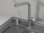 Превью картинка Смеситель для кухни GRANULA 9502, ГРАФИТ #1