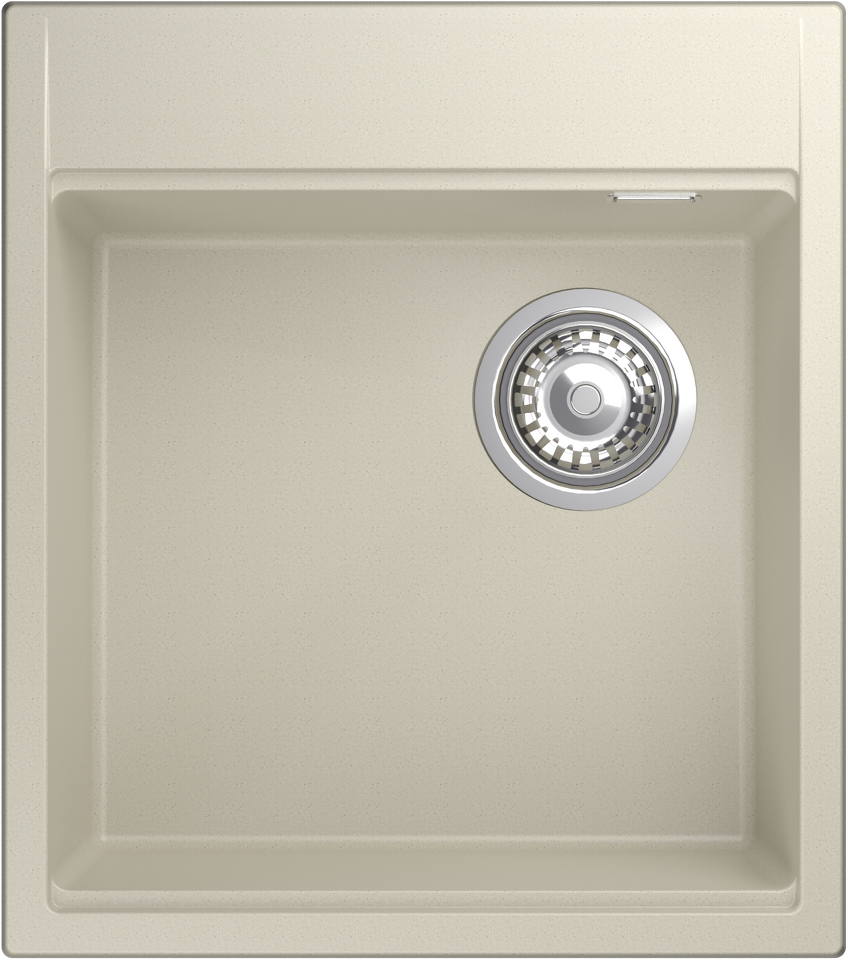 Фото Гранитная мойка Rivelato TESORO 455-R 1-чаш 450*510 beige scuro