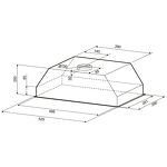 Превью картинка Полновстраиваемая вытяжка KRONA SVEN 600 black one knob #12