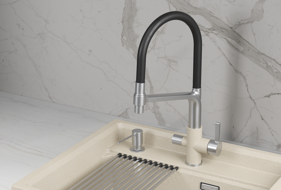 Фото Смеситель для кухни GRANULA 5083, ПИРИТ