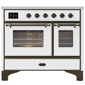 Картинка ILVE MD106DNE3/WHB белый (фурн. бронза)