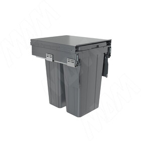 Картинка PULSE PROBOX LT F45 Система сортировки и хранения, 2 емкости (2x27), креп. фасада, полн.выдв., плавн.закр., графит (BRD452-54DG)