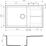 Превью картинка Гранитная мойка Omoikiri Sumi 86-BE Tetogranit/ваниль #2