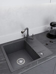 Превью картинка Гранитная мойка ЕМАР EMQ-1580.Q Антрацит #4