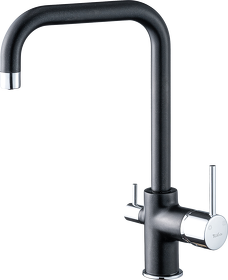 Картинка Rivelato Tovel Г-обр. с краном питьевой воды D-35мм antracite/cromo