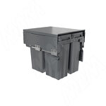 Превью картинка PULSE PROBOX F45 Система сортировки и хранения, 3 емкости (2x13+1x28), креп. фасада, полн.выдв., плавн.закр., крышка-полка, графит (MBN453-54DGMID) #1