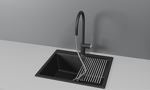 Превью картинка Смеситель для кухни GRANULA 8172, ЧЕРНЫЙ #3