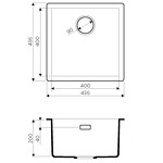 Превью картинка Кварцевая мойка Omoikiri Yamakawa 45-U/I-GB Artceramic/графит #2