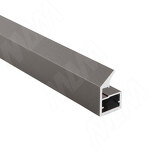 Превью картинка PULSE LINEA Профиль рамочный узкий, с наклонной ручкой, графит (краска), L-2700 (FP00738TGP-S3) #1