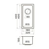 Превью картинка Металлическая мойка Omoikiri Tadzava 22-U/I Ultra 15-IN нерж. сталь/нержавеющая сталь #3