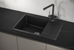 Превью картинка Кварцевая мойка GRANULA 7003, ШВАРЦ #2