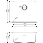 Превью картинка Металлическая мойка Omoikiri Tadzava 49-U/I-IN нерж. сталь/нержавеющая сталь #2