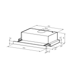 Превью картинка Встраиваемая вытяжка Lex HONVER 500 WHITE воздухоочиститель #11