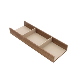 Картинка Duslar Органайзер FOUNDATION WOOD для галстуков и ремней, орех/бежевый