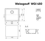 Превью картинка Кварцевая мойка Weissgauff WGI 45002 Beige #2