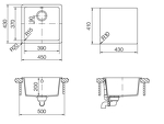 Превью картинка Гранитная мойка SCHOCK QUADRO 50 CRISTALITE #2