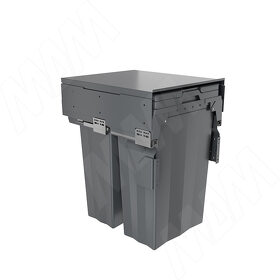 Картинка PULSE PROBOX F45 Система сортировки и хранения, 2 емкости (2x37), креп. фасада, полн.выдв., плавн.закр., крышка-полка, графит (MBN452-74DGMID)