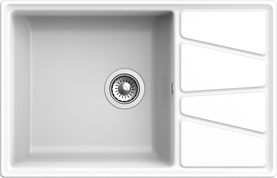 Фото Мраморная мойка GranFest VERTEX 780L Иней