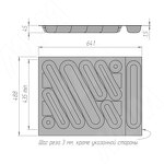 Превью картинка Gollinucci DESIGN Лоток кухонный для столовых приборов для ящика c фасадом 700 мм, цвет серый металлик (6747MT5PZ) #6