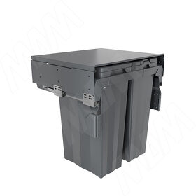 Картинка PULSE PROBOX F60 Система сортировки и хранения, 3 емкости (2x16+1x37), креп. фасада, полн.выдв., плавн.закр., крышка-полка, графит (MBN603-69DGMID)