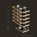 Превью картинка Шкаф винный встраиваемый Meyvel Винный холодильник (шкаф) компрессорный MEYVEL MV19NH-KBT1 #2