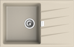 Превью картинка Кварцевая мойка Rivelato RAUM 78 1-чаша 780*500мм beige scuro #1
