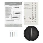 Превью картинка Встраиваемая вытяжка KRONA KAMILLA 450 WHITE вытяжка кухонная #2
