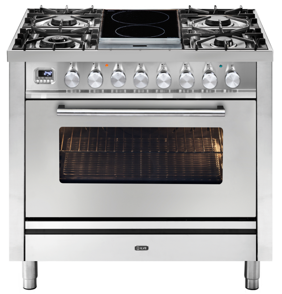 Фото Центр варочный ILVE P09IDWE3/SS нержавеющая сталь (фурн. сатинированная сталь)