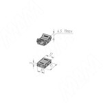 Превью картинка PULSE Коннектор для ленты COB и SMD, 10 мм, стык в стык, IP20 (LSA-10-CB-SS-NO-20) #3
