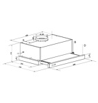 Превью картинка Встраиваемая вытяжка Lex HIDE 500 BLACK воздухоочиститель #8