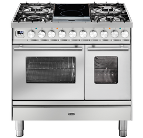 Картинка ILVE PD09IDWE3/SS нержавеющая сталь (фурн. сатинированная сталь)