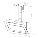 Превью картинка Наклонная вытяжка Lex MIO 600 WHITE воздухоочиститель #9