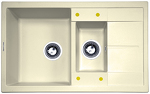 Превью картинка Гранитная мойка Zigmund & Shtain RECHTECK 780.2 Молодое шампанское #1