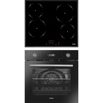 Превью картинка Haier духовой шкаф HOD-PF08TGB + стеклокерамическая варочная поверхность HHY-C64NVB #1