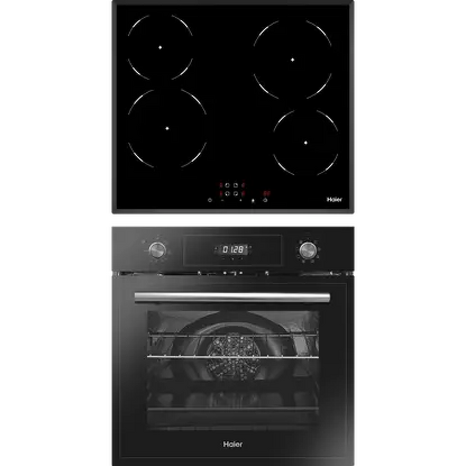 Фото Haier духовой шкаф HOD-PF08TGB + стеклокерамическая варочная поверхность HHY-C64NVB