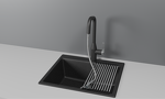 Превью картинка Смеситель для кухни GRANULA 8171, ЧЕРНЫЙ #2