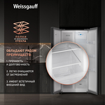 Превью картинка  Холодильник side by side Weissgauff WSBS 500 Inverter NoFrost Beige Glass #8