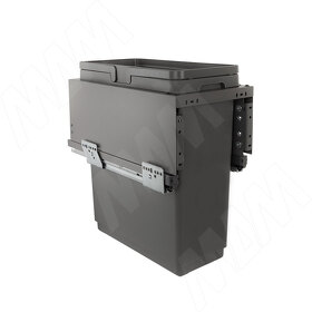 Картинка Vibo GLOBE 2.0 M30W Система сортировки и хранения, 1 емкость (33л), креп. фасада, полн.выдв., плавн.закр., направл. Nova Pro, без крышек. (PG2GME301SCGM)