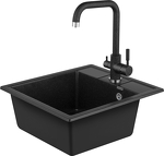 Превью картинка Мраморная мойка Weissgauff WG 406308 Comfort Onyx #16