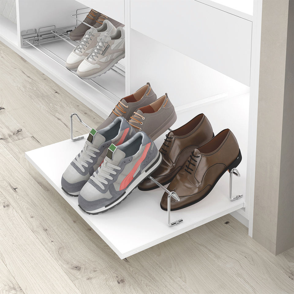 Фото Duslar Обувница ARGA, ширина 730 мм, хром