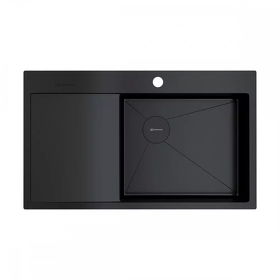 Картинка Omoikiri Akisame 86-R Side-GB нерж. сталь/графит